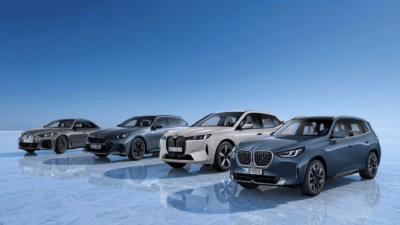 Autohaus Scheller Aktions Header mit verschiedenen BMW Modellen