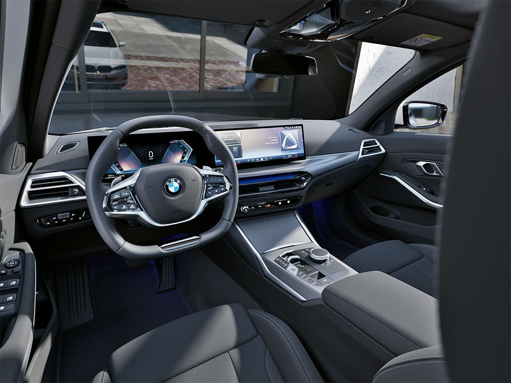 BMW 3er Touring innenraum - Lenkrad mit Display